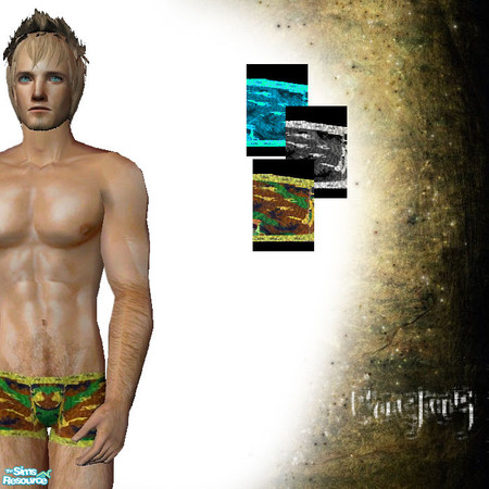 Sims 2 — CCTS SET 8 by _cactus_ — Camouflage Boxers (X