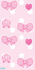 Sims 2 — Kawaii Wallpaper- Crowns and Bows by OwariDesu. — A cute pink wallpaper with crowns and bows on it.