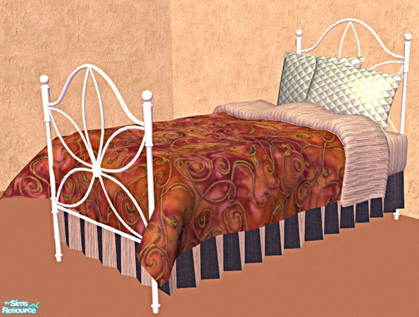 Sims 2 — TC-129 Sugar Girl RC- Bed by mom_of2boyz — A recolor of Sugar Girl, by CherryND for Texture Challenge 129. The