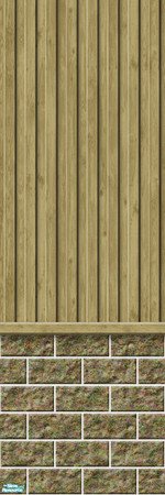 Sims 2 — Studio K Vertical Wood & Dark Block - Dark Sand by StudioKhagerks — 