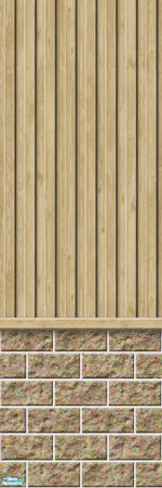 Sims 2 — Studio K Vertical Wood & Dark Block - True Taupe by StudioKhagerks — 