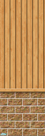 Sims 2 — Studio K Vertical Wood & Dark Block - Pumpkin by StudioKhagerks — 