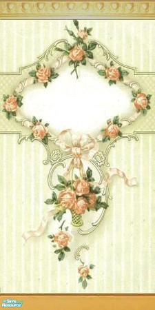 Sims 2 — Grubby Rose Nutmeg by SimonettaC — This wallpaper is a recolour of my original \"Grubby Rose\"