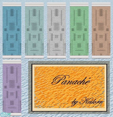 Sims 2 — Panache Wallpaper Set by keilorr — Panache a set of 6 wallpapers with a modernistic look