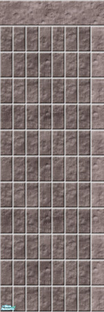 Sims 2 — Studio K Vertical Brick 04b - Plum Brown by StudioKhagerks — 