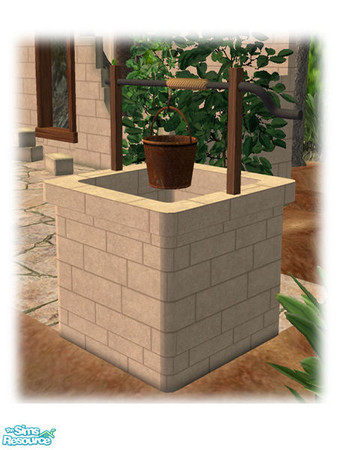 Sims 2 — Civ Ruins - Courtyard Well -  Mesh by Shakeshaft — Part of a set of objects to create a Ruins scene, included