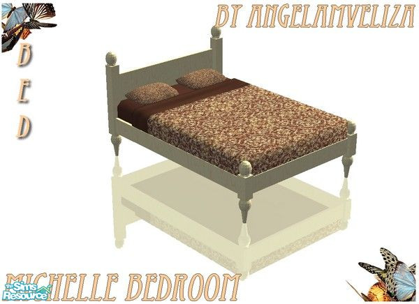 Sims 2 — Michelle Bedroom - Amve Mbbed by Angela — Nice wooden bedroom with decoObjects in it, made for my friend