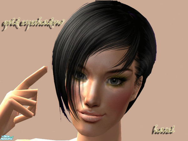 Sims 2 — HS Eyeshadow Set -7- Gold Eyeshadow by hasel — Enjoy...