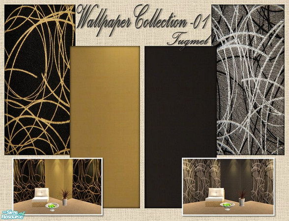 Sims 2 — Tgm-Wallpaper Set-01 by TugmeL — My first wallpaper design!! I hope you like it.. Included:4 Wallpapers, Cost:1
