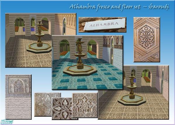 Sims 2 — Alhambran Style Chic by sbaroudi — Recreate the oppulent look and feel of a bygone age with these authentic