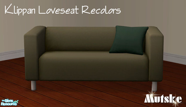 Sims 2 — Klippan Add-ons - Recolor 01 by Mutske — Recolor of the Ikea Klippan Loveseat. 