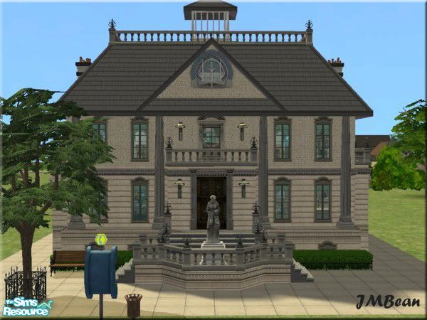 Sims 2 — Hemingway Memorial Library by JMBean — Hemingway Memorial Library is 3 stories of bookworm heaven. Enjoy a game