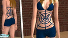 Sims 2 — Spider Bikini Shorts- Blue by Cassie51788 — Ok so i made some extra things for the spider bikini hehe hope you