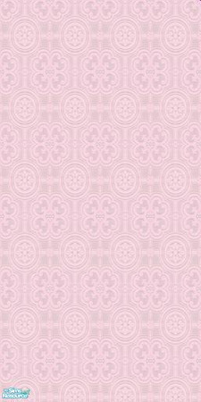 Sims 2 — Anaglypta Wallpapers - Anaglypta In Rose by Anarial — A rose recolour of the Anaglypta in White wallpaper.