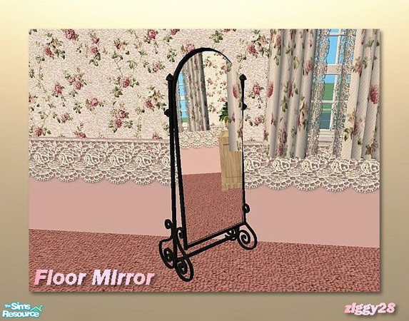 Sims 2 — \'Rosebud\' - Floor Mirror by ziggy28 — 