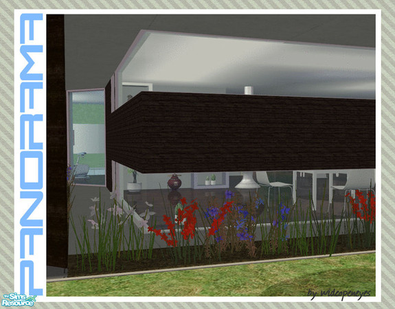 Sims 2 — Panorama  - Top/Bottom Seamless Right Corner by wideopeneyes — These can be used to make your windows fit into