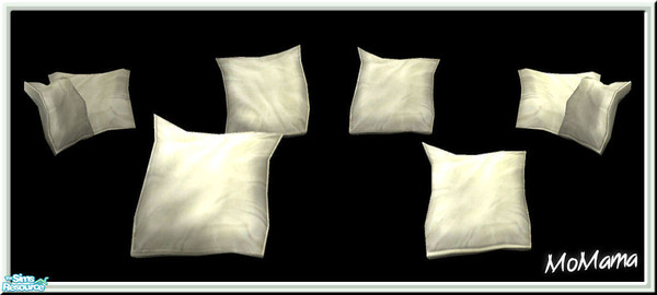 Sims 2 — NK Floppy Cushions Pale Green by MoMama — A set of floppy cushions in a nice Pale Green.