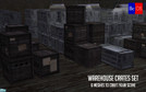 Sims 2 — Warehouse Crates Set by BeOSBoxBoy — An assortment of crates to fill up that abandonned warehouse or clutter the