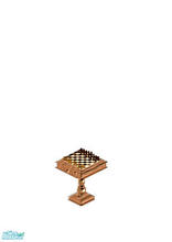 Sims 1 — Golden Nights Chess Set by MasterCrimson_19 — This is a color changed golden chess set I worked for hours on,