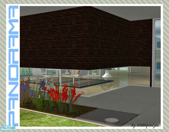 Sims 2 — Panorama - Bottom Row Seamless Right Corner by wideopeneyes — These can be used to make your windows fit into