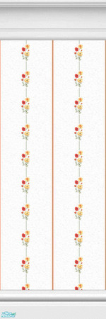 Sims 2 — Class Flower Print Wallpapers - Classf4 by eriduserpent — A flower wallpaper from the Class Range. Designed By
