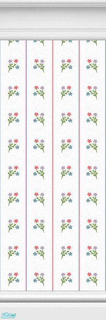 Sims 2 — Class Flower Print Wallpapers - Classf3 by eriduserpent — A flower wallpaper from the Class Range. Designed By