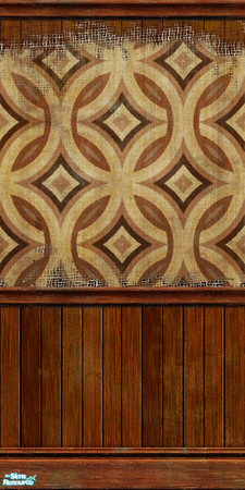 Sims 2 — Rank 4 w Panelling - Clown Panel by Padre — A collection of the most rancid looking wallpapers with wooden