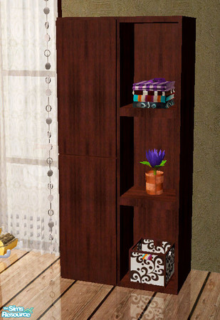 Sims 2 — Dark wood bedroom - dresser by steffor — 