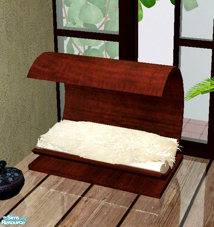 Sims 2 — Dark wood bedroom - pet pillow by steffor — 
