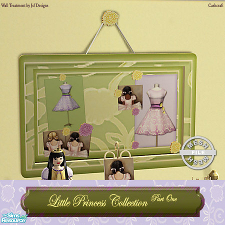 Sims 2 — Little Princess Bedroom - Display Board Mesh by Cashcraft — All new mesh set for your little princess! The