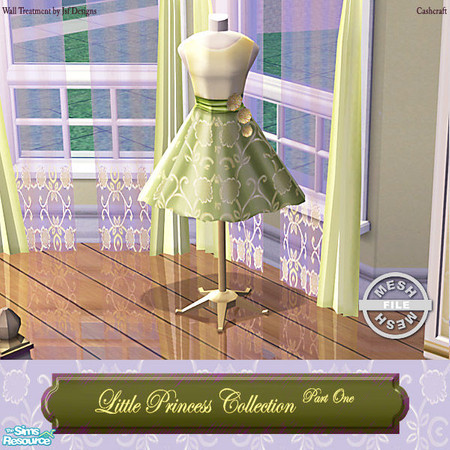 Sims 2 — Little Princess Bedroom - Dress Form Mesh by Cashcraft — All new mesh set for your little princess! The bedroom