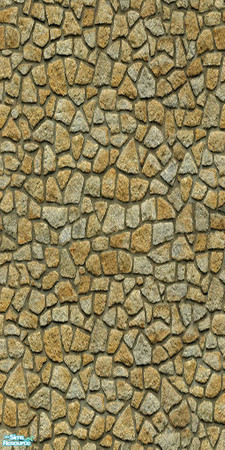 Sims 2 — Natural Stone Set - Wall 04 by ayyuff — Cost:2