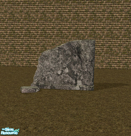 Sims 2 — Tombstone - Wall ruin by Elena. — 