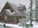 Sims 2 — Log Cabin by monmel — A smal log cabin for your sims. No custom content. 