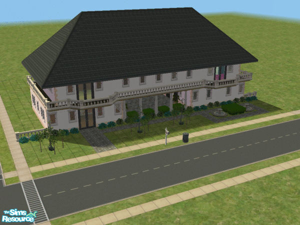 Sims 2 — Capuletta by DocDream — This two storie house has a nice patio and pool. It has more than enough space for a