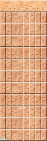 Sims 2 — Studio K Vertical Brick 03 - Cantaloupe by StudioKhagerks — 