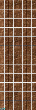 Sims 2 — Studio K Vertical Brick 02a - Chocolate by StudioKhagerks — 