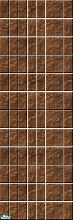 Sims 2 — Studio K Vertical Brick 01 - Chocolate by StudioKhagerks — 