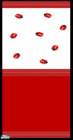 Sims 2 — \'Ladybird/Lady Bug\' Furnishing Collection - Wall 2 by shadow66 — From my \'Ladybird Furnishing Collection\':