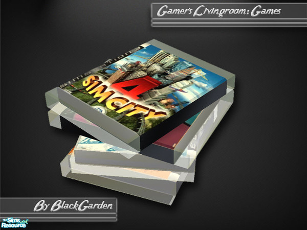 Sims 2 — SS3 Game Stack - Messy by BlackGarden — A messy stack of SimStation 3 games with SimCity 4 on the top.