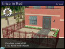 Sims 2 — Erica in Red SET by Spaik — Red version of all wrought iron Erica build items. Gates are lockable and need OFB.