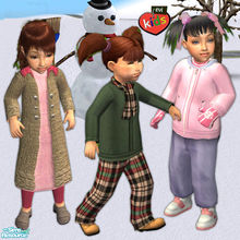 Sims 2 — evi Winter toddlers by evi — Outerwear for little girls. Each one of them in a different style.