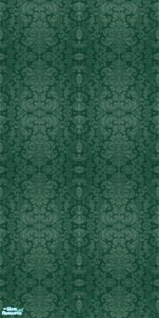 Sims 2 — Damask Collection - Dc - Green by Anarial — This wallpaper is part of the Damask Collection set, and was made