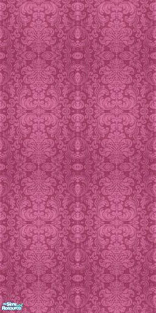 Sims 2 — Damask Collection - Dc - Burgundy by Anarial — This wallpaper is part of the Damask Collection set, and was made