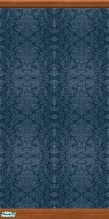Sims 2 — Damask Collection - Dc - Royal Blue Mwsbc by Anarial — This wallpaper is part of the Damask Collection set, and
