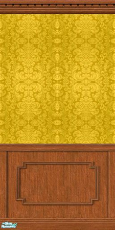 Sims 2 — Damask Collection - Dc - Gold Mwws by Anarial — This wallpaper is part of the Damask Collection set, and was