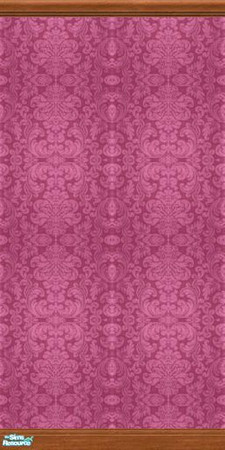 Sims 2 — Damask Collection - Dc - Burgundy Mwsbc by Anarial — This wallpaper is part of the Damask Collection set, and