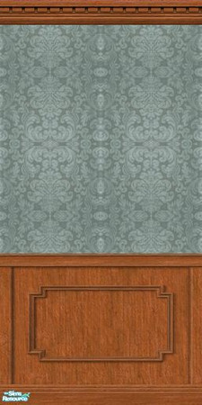 Sims 2 — Damask Collection - Dc - Silver Mwws by Anarial — This wallpaper is part of the Damask Collection set, and was