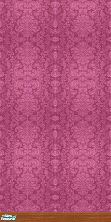 Sims 2 — Damask Collection - Dc - Burgundy Mwsb by Anarial — This wallpaper is part of the Damask Collection set, and was