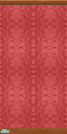 Sims 2 — Damask Collection - Dc - Terracotta Mwsbc by Anarial — This wallpaper is part of the Damask Collection set, and